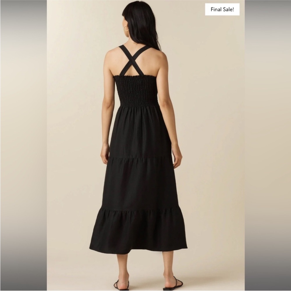 Vetta tiered smocked dress Black - Picture 2 of 9